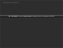 Tablet Screenshot of bremen-center.tv